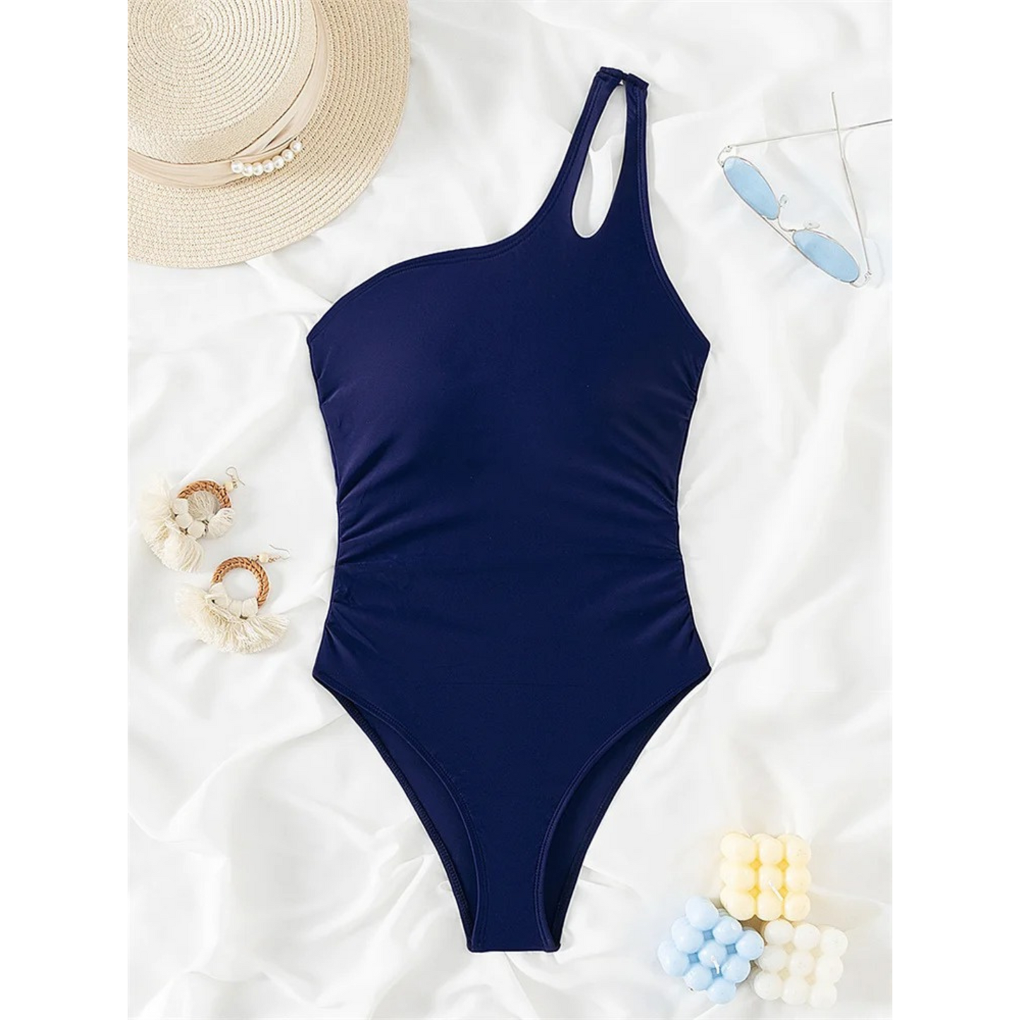 Zwempak met één schouder - Kersti