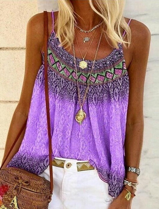 bohemian tanktop voor dames - Rosalinde